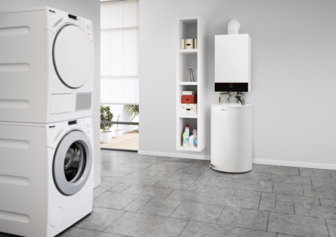 Комплект котёл Viessmann Vitodens 100-W с бойлером Vitocell, бивалентный, 300 л, 32 кВт + комплект, A+ [1]