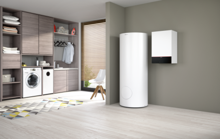 Полный комплект котёл Viessmann Vitodens 200-W с бойлером Vitocell, бивалентный, 300 л, 49 кВт + комплект дымоудаления [1]