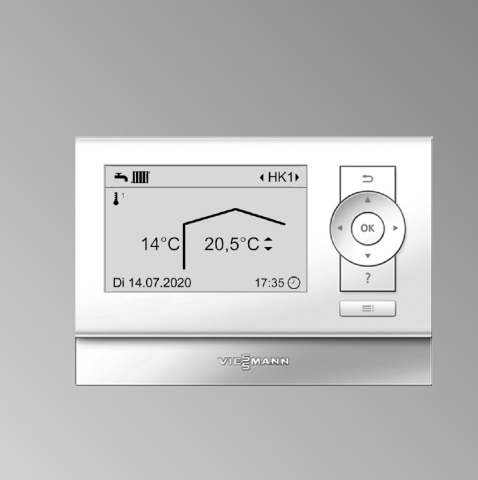 Accesorii centrale termice - Vitotrol 200-E Telecomandă cu cablu pentru Vitotronic 200, pentru reglarea unui circuit de încălzire