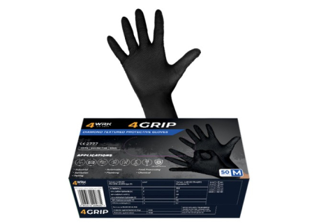 Manusi - Mănuși 4GRIP din nitril negru