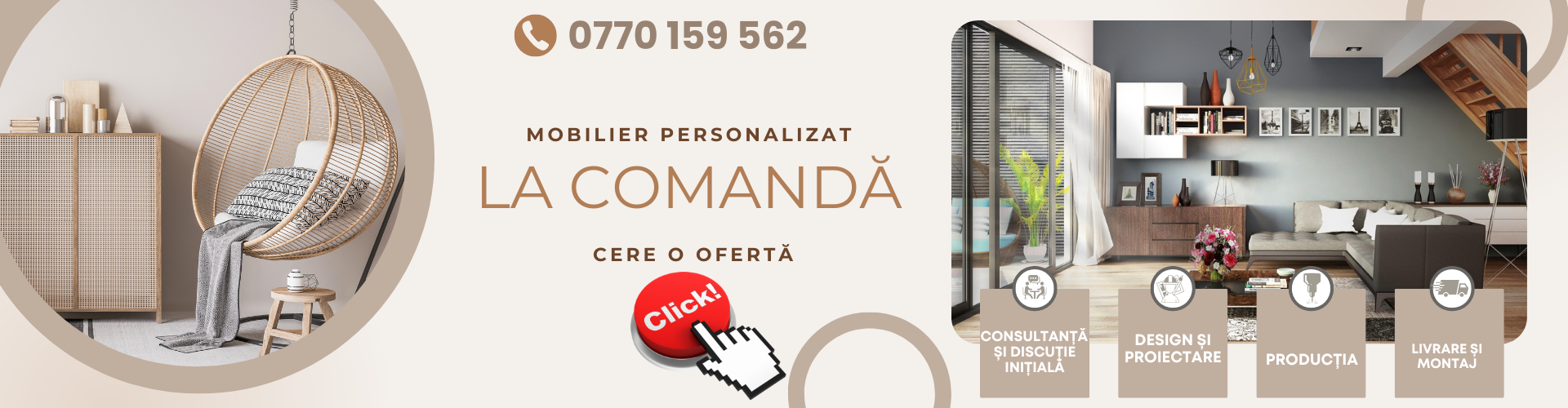 mobilier personalizat la comandă