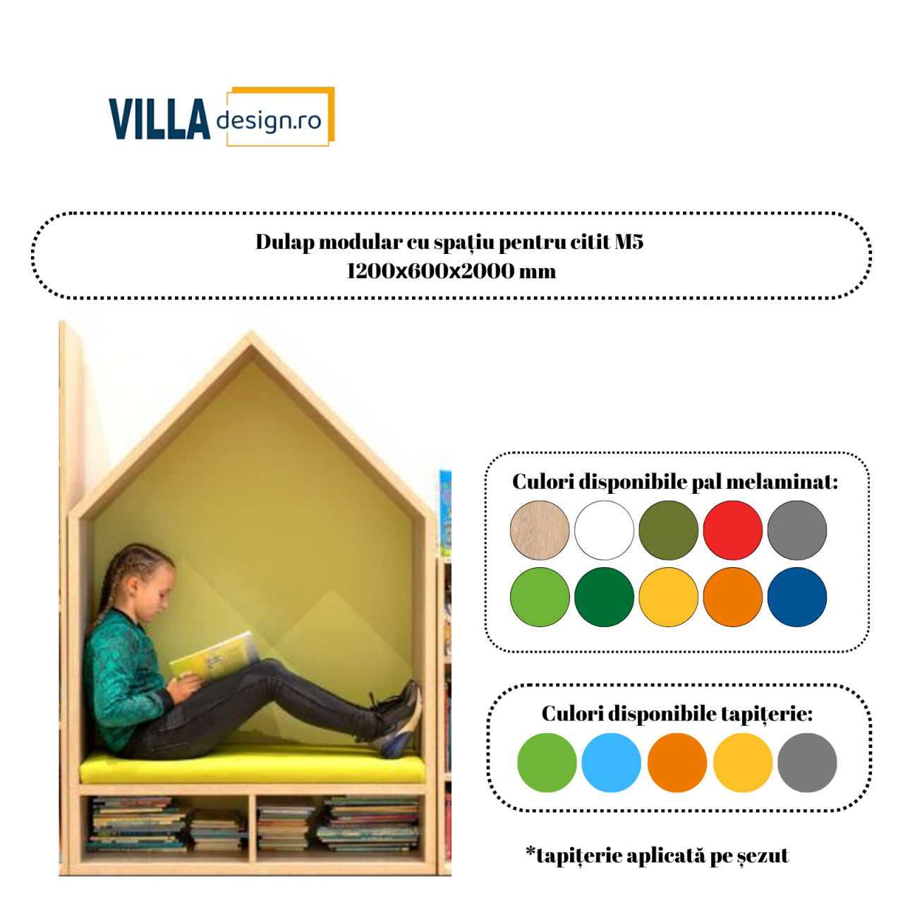 Dulap modular cu spațiu pentru citit M5 [1]