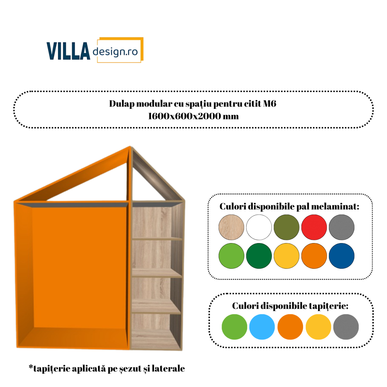 Dulap modular cu spațiu pentru citit M6 [1]