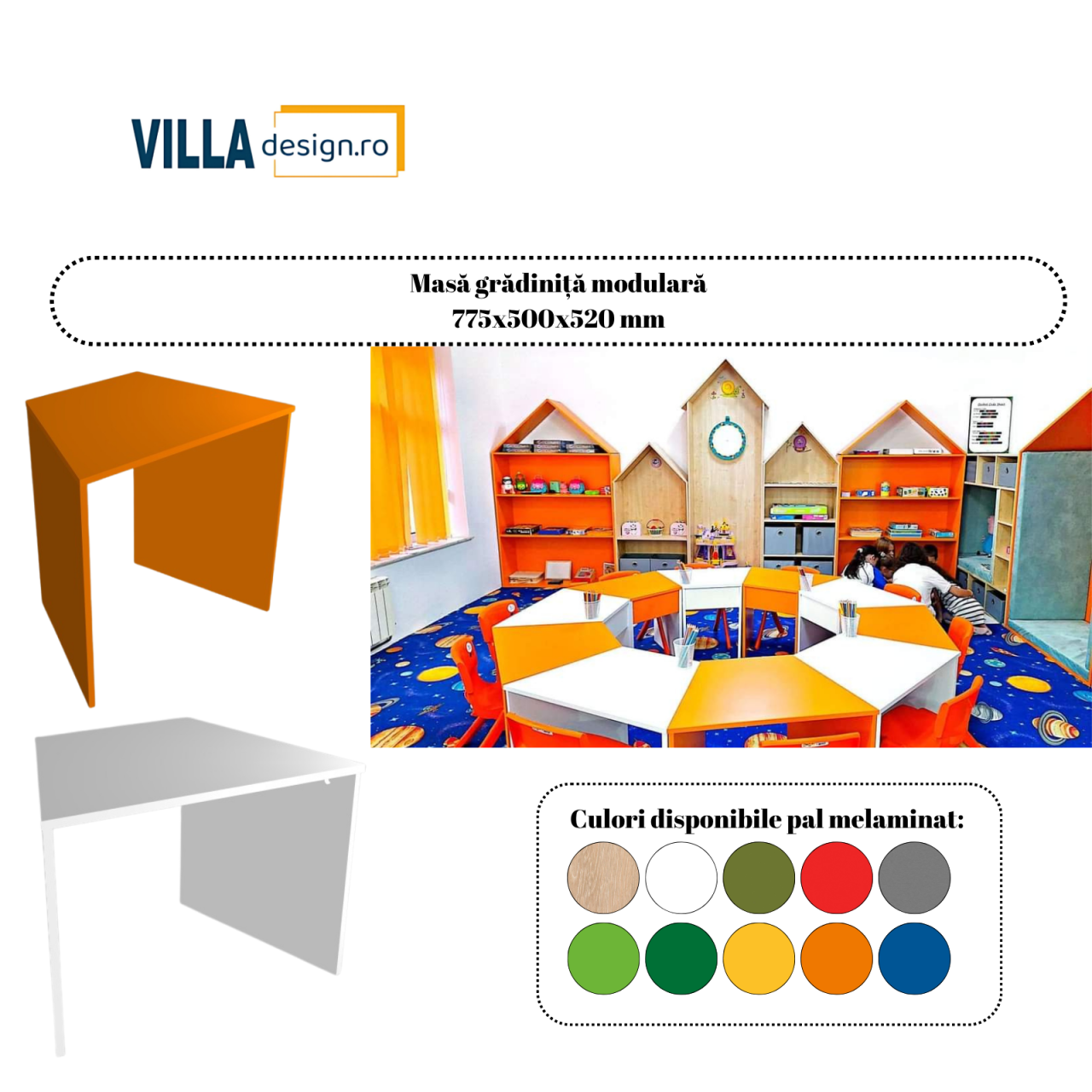 Masă grădiniță modulară [1]