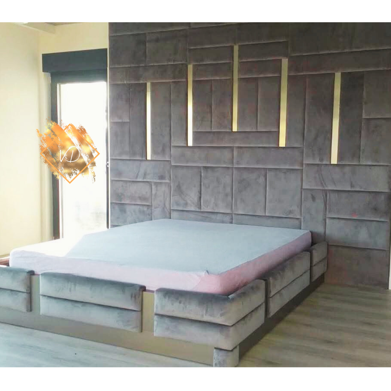 Pat tapițat Noble [1]