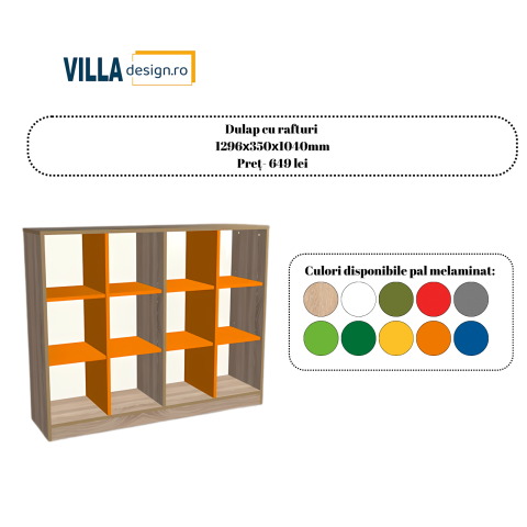 Mobilier școlar - Dulap cu rafturi