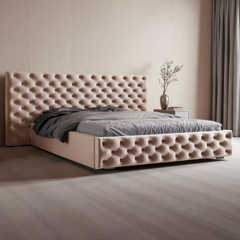 Paturi tapițate - Pat tapițat Velvet