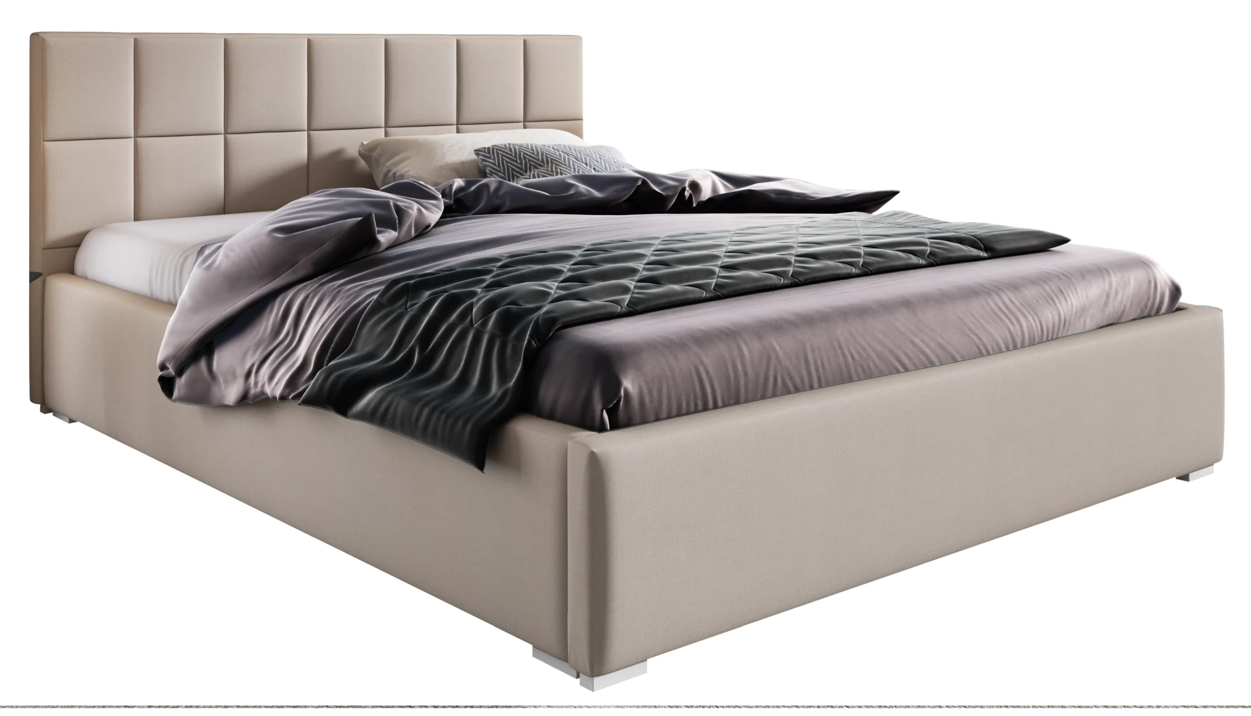 Paturi tapițate - Pat tapițat Aurora