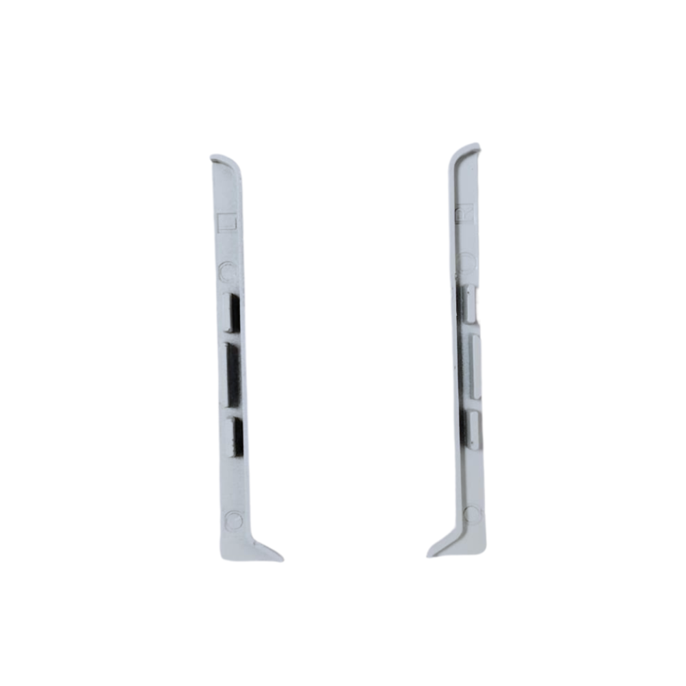 Capete plinta aluminiu 80 mm (set 2 buc, stanga/dreapta), Alb [2]