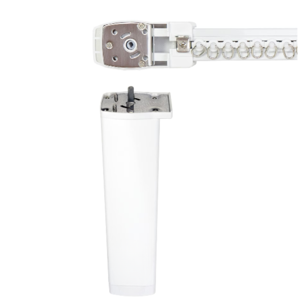 Kit draperii electrice smart, motor Tuya WiFi, sina aluminiu 5m si telecomanda [5]
