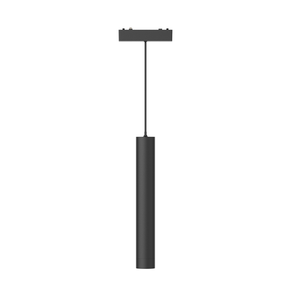 Pendul LED magnetic cilindric, 6W, 3000K, pentru sina magnetica Slim 6mm, Negru [2]