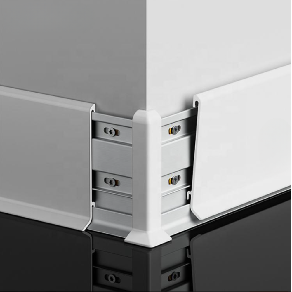 Plinta din aluminiu, latime 80 mm, lungime 2.5 m, Alb [3]