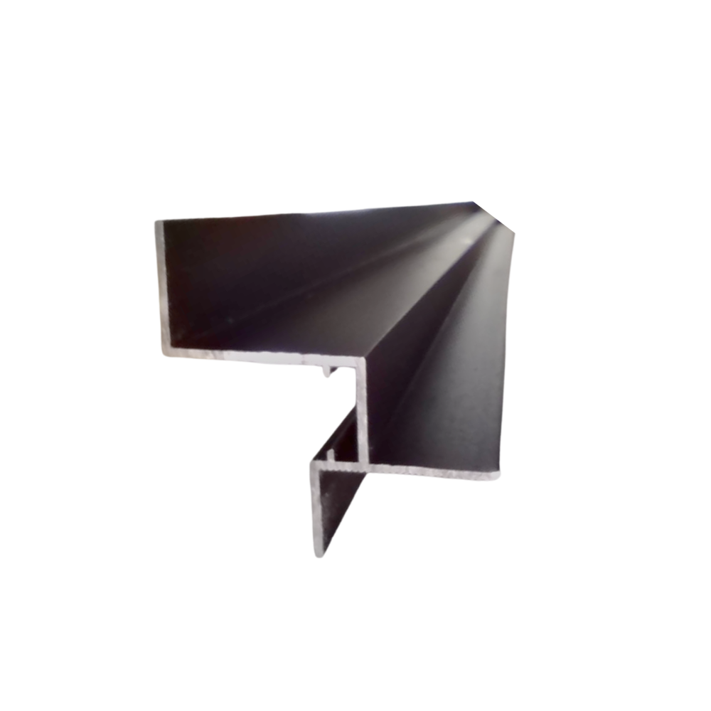 Profil aluminiu ascuns tavan tip Shadow Gap, 3 m x 5.5 cm x 1.1 mm, Negru, Unghi 90 [2]
