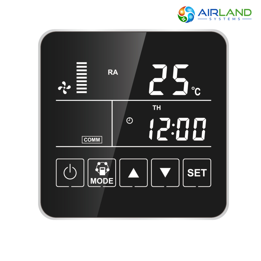 Sistem ventilatie cu recuperare de caldura AirLand Central 350 m³/h, montaj in tavan, WiFi, senzor CO₂ si umiditate [8]