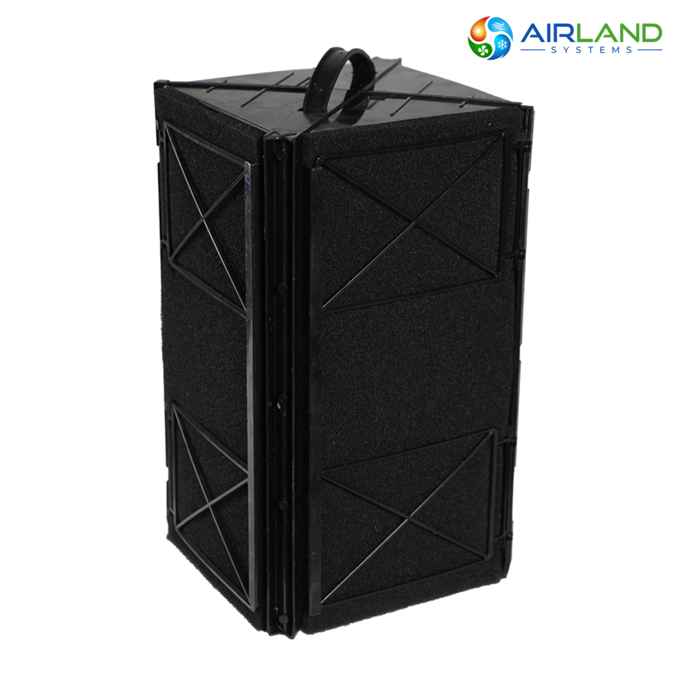 Sistem ventilatie cu recuperare de caldura AirLand Central 350 m³/h, montaj in tavan, WiFi, senzor CO₂ si umiditate [11]
