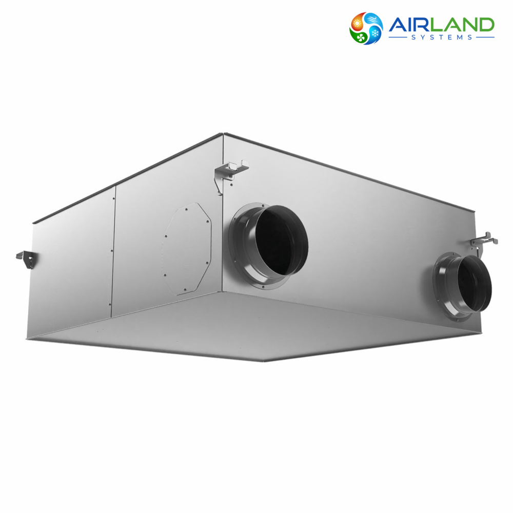 Sistem ventilatie cu recuperare de caldura AirLand Central 350 m³/h, montaj in tavan, WiFi, senzor CO₂ si umiditate [5]