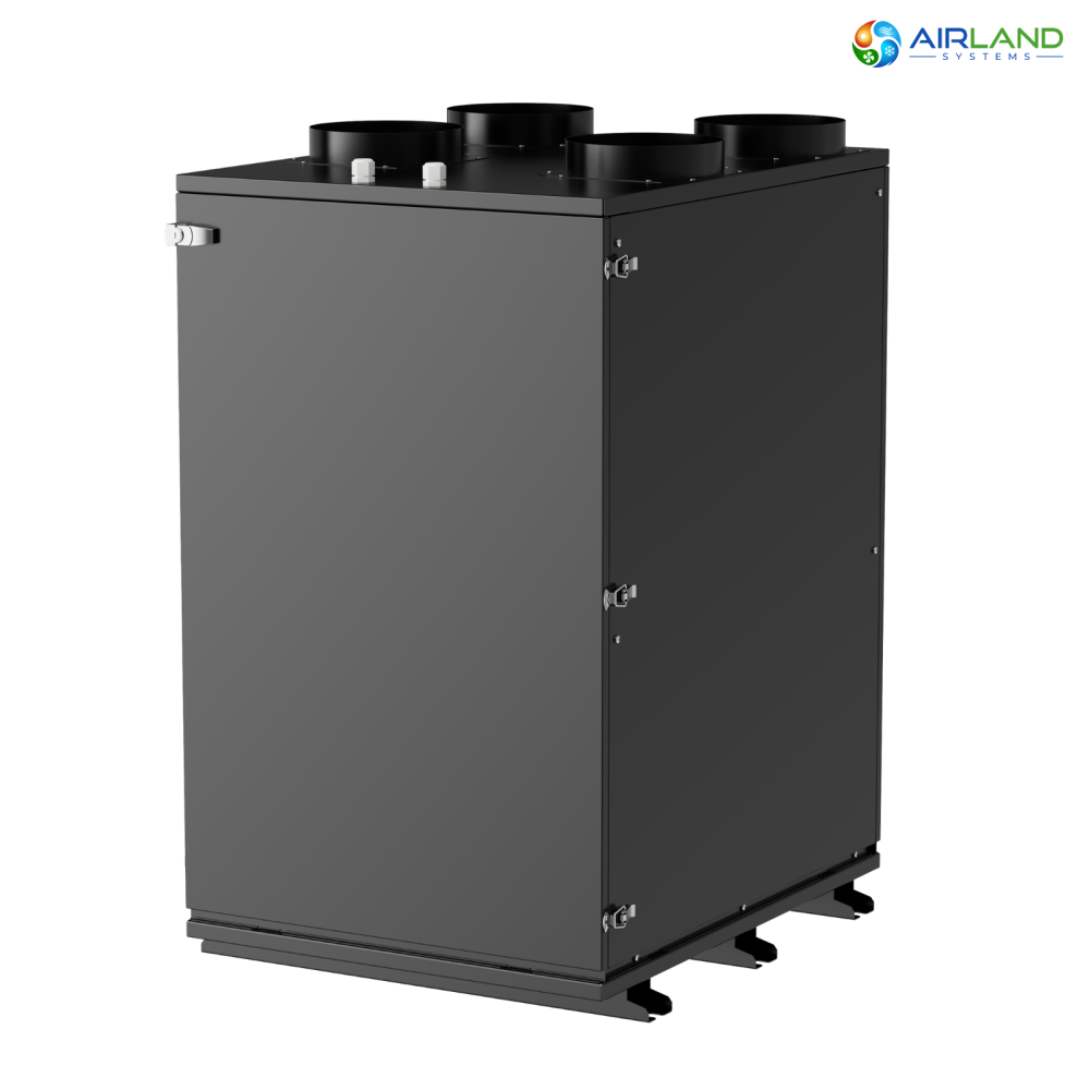 Sistem ventilatie HVAC cu recuperare de caldura 5 in 1 AirLand Premium 350 m³/h cu pompa de caldura si DC Inverter, ventilatie, incalzire si racire [6]