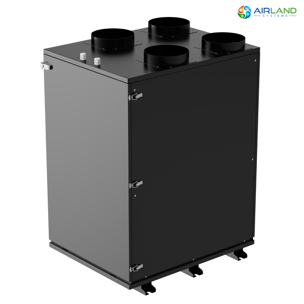 Sistem ventilatie HVAC cu recuperare de caldura 5 in 1 AirLand Premium 350 m³/h cu pompa de caldura si DC Inverter, ventilatie, incalzire si racire [7]