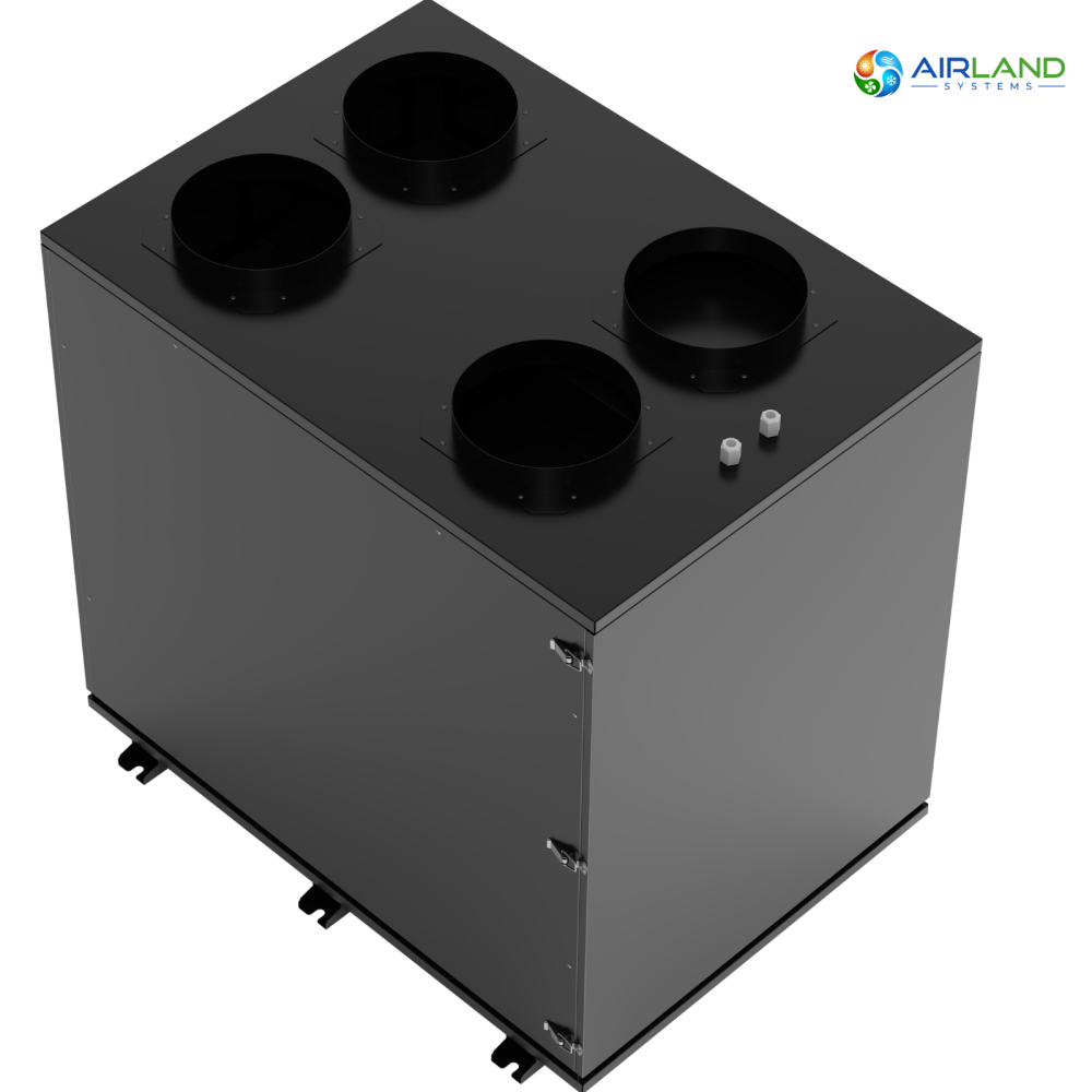 Sistem ventilatie HVAC cu recuperare de caldura 5 in 1 AirLand Premium 620 m³/h cu pompa de caldura si DC Inverter, ventilatie, incalzire si racire [6]