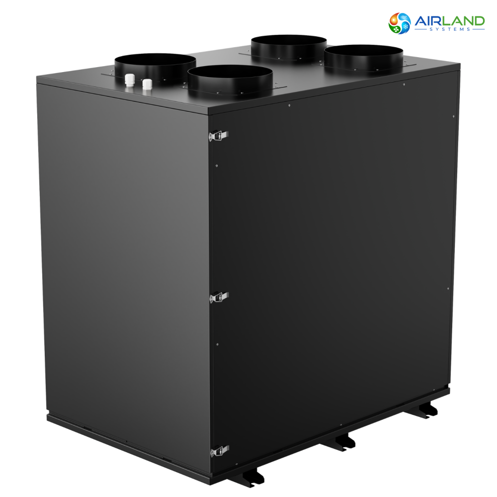 Sistem ventilatie HVAC cu recuperare de caldura 5 in 1 AirLand Premium 950 m³/h cu pompa de caldura si DC Inverter, ventilatie, incalzire si racire [5]