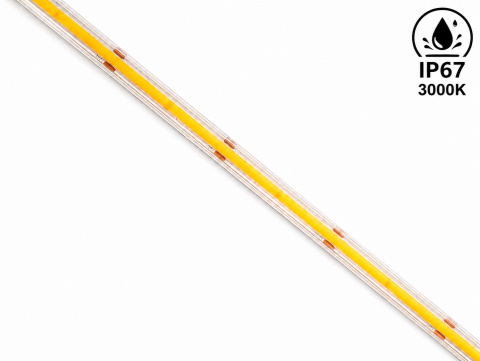 Banda LED COB 480 LED/m 8W/m 3000K 24V IP67 8 mm, rola 20m [1]