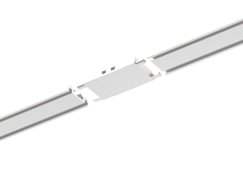 Sine Magnetice si Corpuri Iluminat - Conector imbinare pentru sina magnetica Slim 6mm, Alb