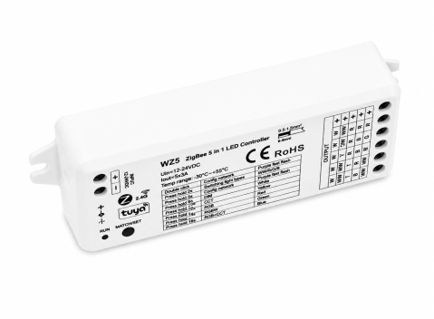 Controler banda LED 5 in 1 ZigBee Tuya RGB/RGBW/RGB+CCT/Mono/CCT, 12-24V DC 15A [3]