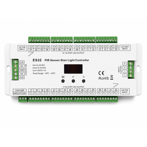 Controler scara LED ES32 cu doi senzori de miscare 32 canale