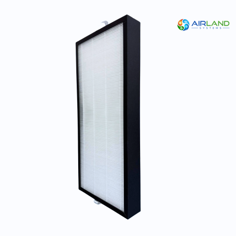 Sisteme de Ventilatie HVAC - Filtru aer G4 AirLand pentru sistem HVAC 350 m³/h, ventilatie cu recuperare de caldura, 450 x 210 x 46 mm