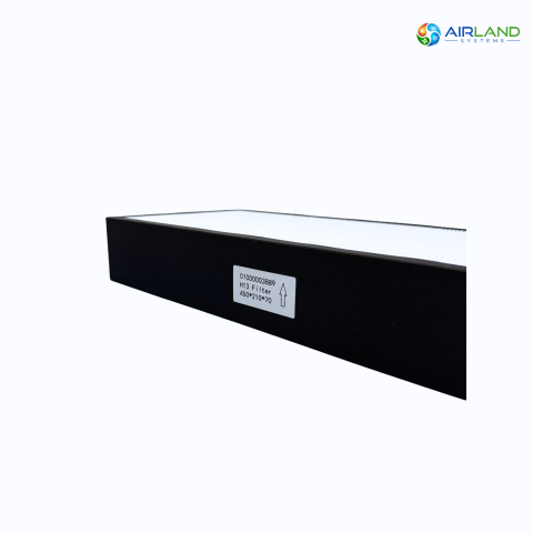 Filtru aer HEPA H13 AirLand pentru sistem HVAC 350 m³/h, filtrare avansata, 450 x 210 x 70 mm [2]