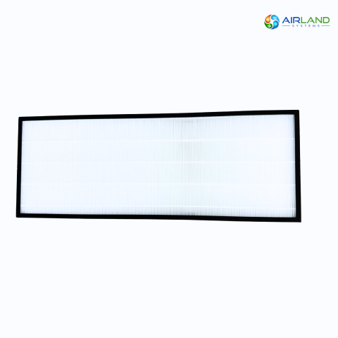 Filtru aer HEPA H13 AirLand pentru sistem HVAC 600-900 m³/h, filtrare avansata, 655 x 245 x 70 mm [5]
