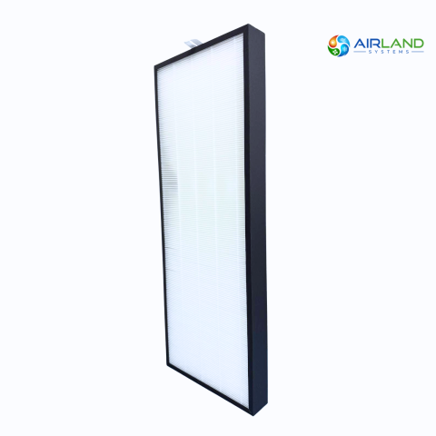 Sisteme de Ventilatie HVAC - Filtru aer HEPA H13 AirLand pentru sistem HVAC 600-900 m³/h, filtrare avansata, 655 x 245 x 70 mm