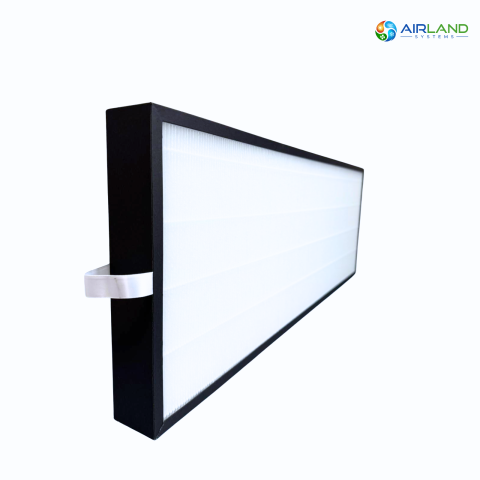Filtru aer HEPA H13 AirLand pentru sistem HVAC 600-900 m³/h, filtrare avansata, 655 x 245 x 70 mm [3]