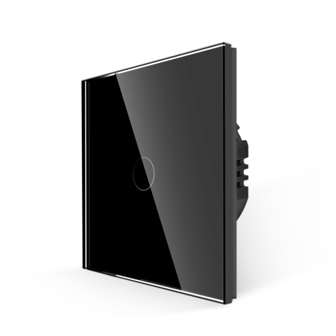 Echipamente Smart Home - Intrerupator Smart Touch, Zigbee Tuya, 1 canal, 1000W, Negru