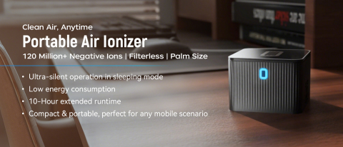 Ionizator de aer portabil AirLand, baterie reincarcabila, USB [4]