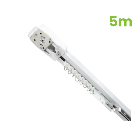 Kit draperii electrice smart, motor Tuya WiFi, sina aluminiu 5m si telecomanda [2]