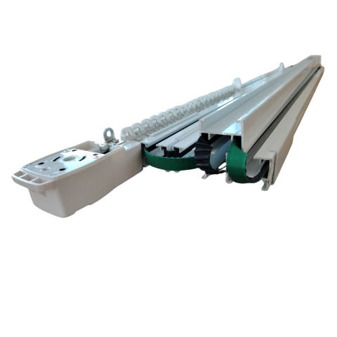 Kit draperii electrice smart, motor Tuya WiFi, sina aluminiu 5m si telecomanda [5]