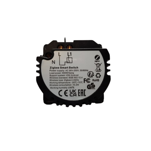 Modul intrerupator smart simplu, Zigbee Tuya, cu touch, 1 canal [3]