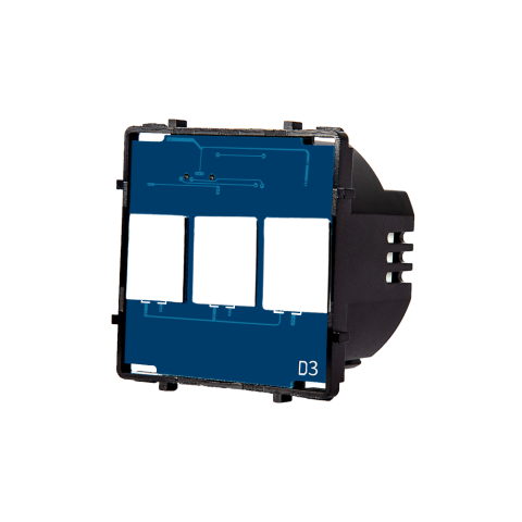 Echipamente Smart Home - Modul intrerupator smart triplu, Zigbee Tuya, cu touch, 3 canale