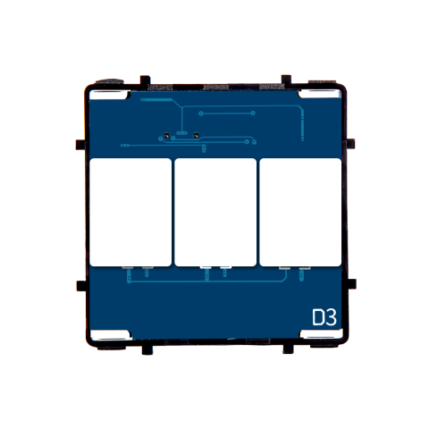 Modul intrerupator smart triplu, Zigbee Tuya, cu touch, 3 canale [1]