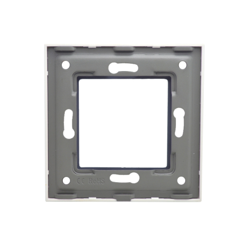 Panou intrerupator triplu cu touch din sticla, suport metalic, dimensiune 86x86mm, Negru [1]