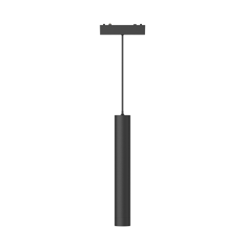 Pendul LED magnetic cilindric, 6W, 3000K, pentru sina magnetica Slim 6mm, Negru [1]