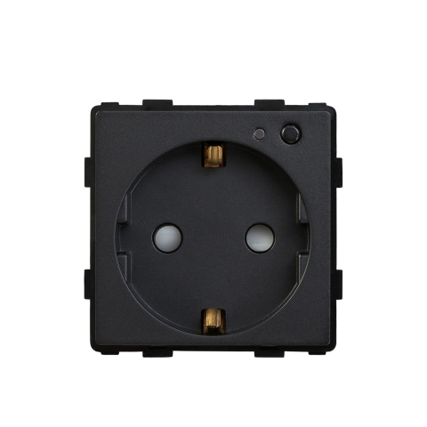 Echipamente Smart Home - Priza inteligenta Zigbee Tuya, monitorizare consum energie, 16A, Smart Home, Negru