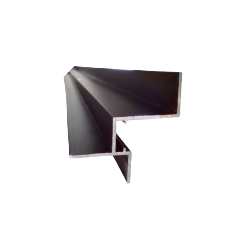 Profil aluminiu ascuns tavan tip Shadow Gap, 3 m x 5.5 cm x 1.1 mm, Negru, Unghi 90 [2]