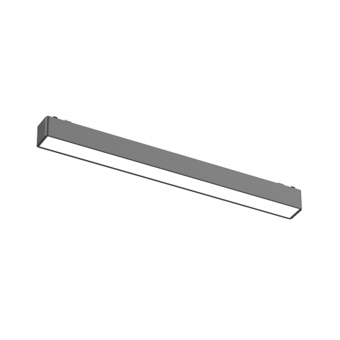 Sine Magnetice si Corpuri Iluminat - Proiector LED magnetic liniar, 10W, 3000K, pentru sina magnetica Slim 6mm, Negru