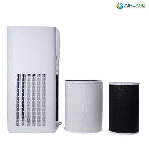 Purificator de aer AirLand 460 m³/h, Wifi, filtru HEPA H13, carbune activ, functie ionizatoare, senzor PM2.5, WiFi [1]