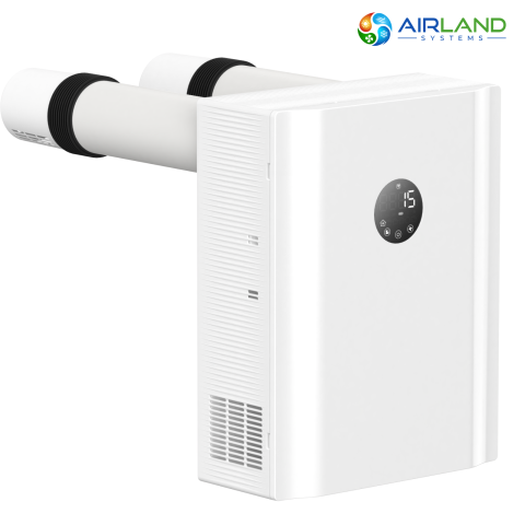 Recuperator de caldura AirLand Flex 100 m³/h, montaj pe perete, WiFi, senzor CO₂ si umiditate [4]