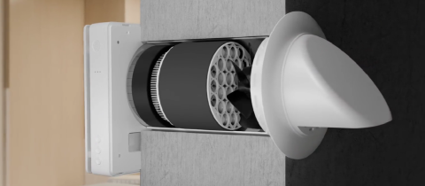 Recuperator de caldura cu senzor CO2 si control WiFi, flux de aer reversibil, schimbator ceramic [2]