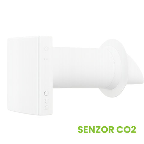 Promotii - Recuperator de caldura cu senzor CO2 si control WiFi, flux de aer reversibil, schimbator ceramic