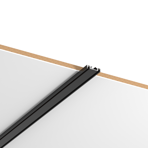 Promotii - Sina magnetica iluminat LED Slim 6mm, 2000 mm, DC48V, Negru